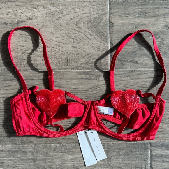 Fleur du Mal Queen of Hearts balconette - Picture 10 of 13